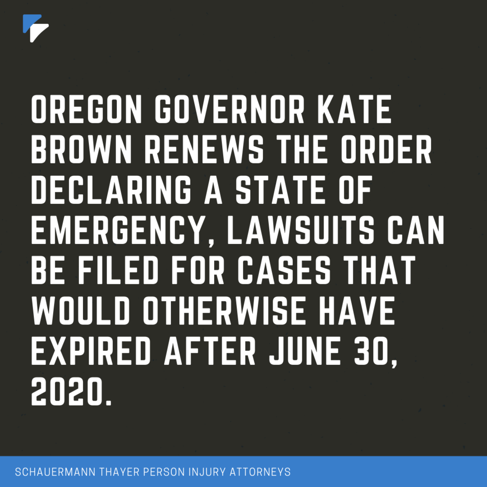 OREGON STATUTE OF LIMITATIONS EXTENSIONS Schauermann Thayer